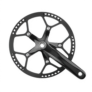 Juego de Bielas de Aluminio Negro Integrado de 170 mm y 130 BCD con Eje Hueco para Bicicletas de Carretera - Product Image 4