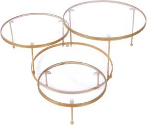 Supporto per torte in metallo spesso e robusto Design affidabile <span class=keywords><strong>con</strong></span> un bordo rialzato migliore per servire torte pasticcini e altri dessert - Product Image 6