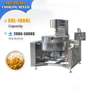 Multi-function Big Capacity Automatic Industrial Gas Cooking Mixer Cooking Pot With Mixer Manufacturer