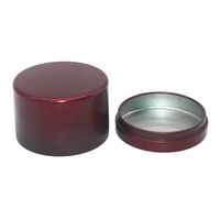 Kustom 2oz 4oz 6oz 8oz kosong bulat kaleng logam mawar emas Matte putih wadah logam hitam/kaleng lilin untuk kosmetik
