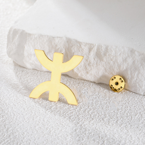 Broches Symboles Berbères Africains, Totem Tribal, Égypte, Religieux, Kabyle, <span class=keywords><strong>Amazigh</strong></span>, <span class=keywords><strong>Bijoux</strong></span> en Acier Inoxydable - Product Image 1