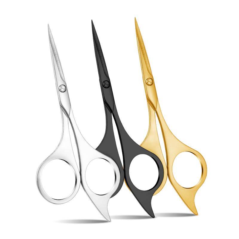 Professional Russian Manicure Scissors Curved Stainless