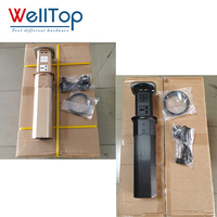 WELLTOP Prise de courant motorisée escamotable avec USB Type-C, prise de table automatique escamotable pour îlot de cuisine, table de salle à manger, table de conférence
