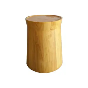Wooden creative Stump Nordic simple retro stool round stool little wood side table