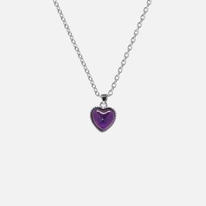 Collier Papillon Thermochromique Changeant de Couleur pour Femme, Style Ins, Pendentif Cœur Tendance - Product Image 6