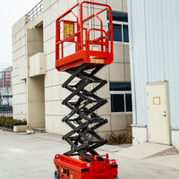 Plateforme élévatrice à ciseaux automotrice de 4 à 12 m, capacité de charge de 320 kg, plateforme extensible de 0,9 m, pneus non-marquants, plateforme de travail en hauteur intérieure
