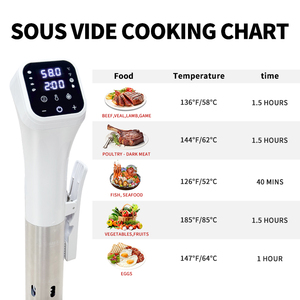 Machine à sous-vide en acier inoxydable RSV11/12W, Wi-Fi, électrique, pour la maison, <span class=keywords><strong>mijoteuse</strong></span> à steak, 1100W, 4-32L, classe énergétique efficace - Product Image 1