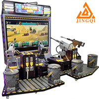 Machine de jeu d'arcade de tir Gatling Gun à monnayeur pour 4 joueurs, simulateur de jeu vidéo de tir en intérieur