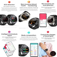 Reloj Inteligente AMOLED con Pantalla Táctil LCD a Color, Almacenamiento de Llamadas, Resistente al Agua IP68
