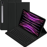 Casing Tablet Magnetik Samsung Galaxy Tab S10 PLUS S9 FE S8 PLUS S7FE dengan Slot S Pen dan Keyboard Nirkabel