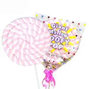 Popular Selling Custom New Big Lollipop Marshmallow Lollipop Dulces