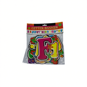 Letter Banner F Birthday Decoration 12Pcs Party Supplies - Product Image 2