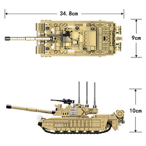 Prezzo a buon mercato <span class=keywords><strong>serie</strong></span> ferro sangue pesante attrezzature tigre assalto veicolo 486 pz mattoncini Set di blocchi di costruzione giocattoli per bambini ragazzi - Product Image 6