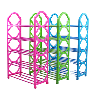 Moderno Estante de Almacenamiento de Zapatos Desmontable de 4 Niveles, Tipo Piso, con Marco Duradero de Hierro y Paneles de Plástico para Uso en el Hogar, Dormitorio o Sala de Estar - Product Image 2