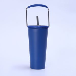 Stainless Steel Vacuum Insulated Tumbler with Straw and Handle 20oz <b>Travel</b> <b>Cup</b> for Car Office Outdoor - Product Image 3