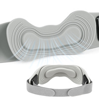 Attelle de soutien ajustable pour le genou avec sangle en silicone pour la course, le cyclisme, le basketball, le badminton – Sangle rotulienne à ajustement double face