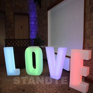 Letrero Luminoso de Alta Calidad para Bodas al Aire Libre, con Batería, Fuente de Luz <span class=keywords><strong>LED</strong></span>, Letras de Amor en Plástico - Product Image 3