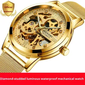 <strong>EVER</strong> MOVE Women's Business Style Mechanical Watch 38mm Dial Mineral Reinforced Glass Acrylic Band 10m Water <strong>Resistant</strong> Metal Case - Product Image 2