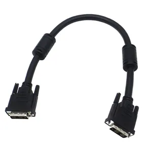 Hot Selling Black Color Factory Dvi 18+1 Pin Male To Male Single Link Support High Speed Transfer Dvi Cable