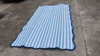Maßgefertigter RV Outdoor-Teppich aus PP-Materialien, Wasserdichte Wendbare Camping-Matte, Langlebiger Kunststoff-Strohteppich für Wohnwagen
