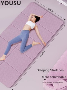 <span class=keywords><strong>Tappetino</strong></span> <span class=keywords><strong>Yoga</strong></span> Portatile 6mm Spessore TPE Antiscivolo Pieghevole Leggero 670g con Borsa <span class=keywords><strong>Viola</strong></span> Marca Dajiang 183cm Pilates Fitness Domestico - Product Image 4