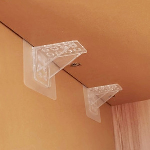 Strong, enlarged <b>shelf</b> support, traceless, no-drill double-row <b>shelf</b> support, wardrobe <b>shelf</b> fixing support, nail-free - Product Image 2