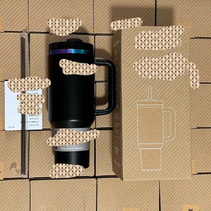 Termo para coche de segunda generación de 40oz, vaso de acero inoxidable de gran capacidad, estilo recubierto, paja, tirano de hielo, Metal, aislamiento Premium - Product Image 3