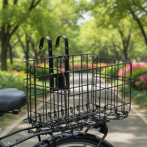 Cesta <span class=keywords><strong>Plegable</strong></span> de Acero Resistente <span class=keywords><strong>para</strong></span> <span class=keywords><strong>Bicicleta</strong></span>, <span class=keywords><strong>Canasta</strong></span> Delantera y Trasera <span class=keywords><strong>para</strong></span> Equipaje, <span class=keywords><strong>para</strong></span> <span class=keywords><strong>Bicicleta</strong></span> de Montaña - Product Image 6