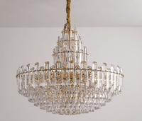 Lustres en cristal de luxe nordique suspension simple suspension pour bureau à domicile et salon source de lumière suspension