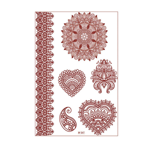 Adesivo per <span class=keywords><strong>Tatuaggi</strong></span> <span class=keywords><strong>Temporanei</strong></span> Impermeabile Modello MS-1, <span class=keywords><strong>Stampa</strong></span> Henna - Product Image 4