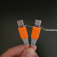 Cables de Silicona Flexibles de Grado Alimenticio con Protocolos de Entrega de Energía, USB Tipo C a 8 Pines para iOS
