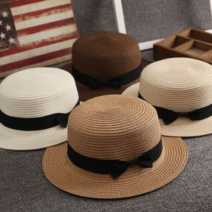 Chapeau de soleil en fourrure à dessus plat pour femme, style français, petit chapeau de soleil simple et élégant pour les vacances - Product Image 2