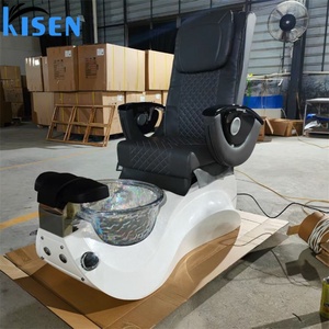 Sillón de Pedicura Eléctrico de Lujo para Spa de Pies, Color Negro, con Bomba de Drenaje, 110V 220V, Marca Kisen Beauty Shop Salon Equipment - Product Image 6