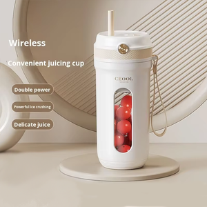Portable <strong>Small</strong> Household 350ml Multi-Functional USB Powered <strong>Juicer</strong> with 10 Blades for Fruit Vegetable Juice Making - Product Image 1
