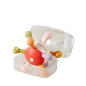 Juguete de pelota para bebé, mordedor de silicona, sonajero, 0-24 meses, unisex, multicolor - Product Image 1