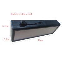 Relojes IP PoE de Doble Cara para Aeropuerto, Montaje en Pared o Techo, LED Rojos, Reinicio Automático de Horario de Verano