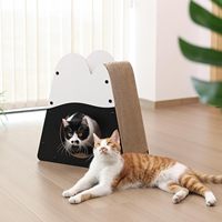 Maison à gratter pour chat personnalisée en forme de montagne, en carton durable et sécurisé, lit vertical pour chats d'intérieur