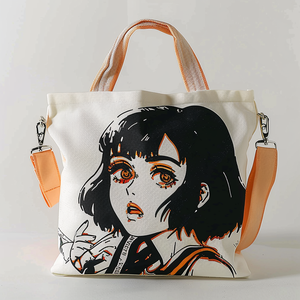 Bán buôn Chất lượng cao Hàn Quốc <span class=keywords><strong>Tote</strong></span> Túi cho phụ nữ Browns vải bông <span class=keywords><strong>Tote</strong></span> Túi - Product Image 4