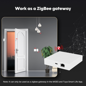 เกตเวย์บ้านอัจฉริยะ LangYeao, ฮับ Zigbee Thread Matter, ใช้งานร่วมกับ Apple HomeKit, Google <span class=keywords><strong>Alexa</strong></span>, แอป MOES Tuya, ควบคุมด้วยเสียง - Product Image 4