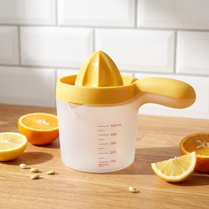 Exprimidor de Limón y Naranja de Plástico con Taza Medidora, Exprimidor Manual de Frutas 01BA069 01BA069 - Product Image 6