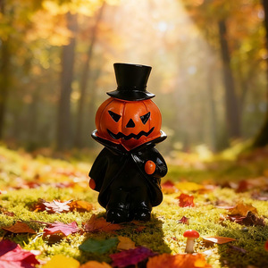 Décorations et cadeaux d'Halloween pour adultes : mini citrouilles, figurines de gentleman, sorcière, démon, accessoires de scène, ornements en résine - Product Image 3