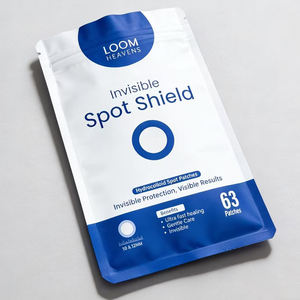 Sachet personnalisé à trois soudures latérales pour masques faciaux, emballage de produits de soin de la peau et patchs - Product Image 5