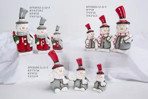 Рождественская керамическая статуэтка снеговика