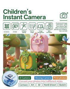 Cámara Infantil de 2.4 Pulgadas 1080P 9800W para Selfies y Videos, Cámara de Impresión para Niños, Cámara Inteligente con IA - Product Image 5