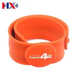 High Quality Rewritable Silica Waterproof Fashion Wristband Writable Smart Nfc Silicone Wristband