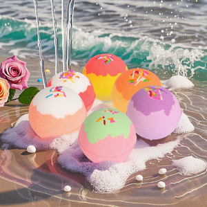 Coffret Cadeau <span class=keywords><strong>de</strong></span> Bombes <span class=keywords><strong>de</strong></span> Bain Effervescentes au <span class=keywords><strong>Sel</strong></span> Marin Écologiques LovSens, Huiles Essentielles, Aromathérapie, Boules <span class=keywords><strong>de</strong></span> Bain Spa, Nettoyage Doux, Bain Romantique - Product Image 3