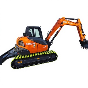 รถขุดตีนตะขาบ Kubota KX080-4 มือสอง สภาพดีเยี่ยม ได้รับการรับรอง EPA CE ชั่วโมงการทำงานต่ำ 8 ตัน รวมเครื่องยนต์ มอเตอร์ และปั๊ม - Product Image 1