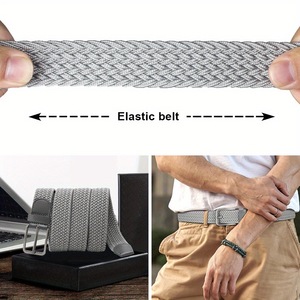 <span class=keywords><strong>Ceinture</strong></span> tressée extensible unisexe en gros pour OEM, <span class=keywords><strong>ceinture</strong></span> de golf décontractée <span class=keywords><strong>élastique</strong></span> avec <span class=keywords><strong>boucle</strong></span> métallique, <span class=keywords><strong>ceinture</strong></span> en sangle non entièrement réglable - Product Image 6