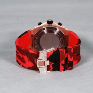 Reloj Analógico de Lujo con Movimiento Mecánico Automático de Acero Inoxidable, Diseño Deslumbrante con Piedras de Imitación, Diseñado para una Precisión Impecable y de Primera Calidad - Product Image 4