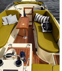 เบาะรองนั่งเรือยอชท์สุดหรู ผ้าโพลีเอสเตอร์ 100% กันน้ำ ระบายอากาศ แบบเย็บลาย  พร้อมปลอกถอดซักได้ สำหรับเบาะรถยนต์ - Product Image 4